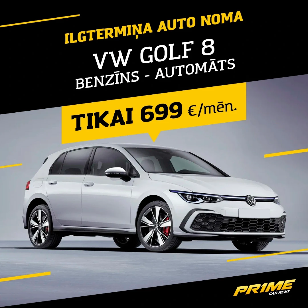 Volkswagen Golf noma Latvijā – tikai no 699 EUR!